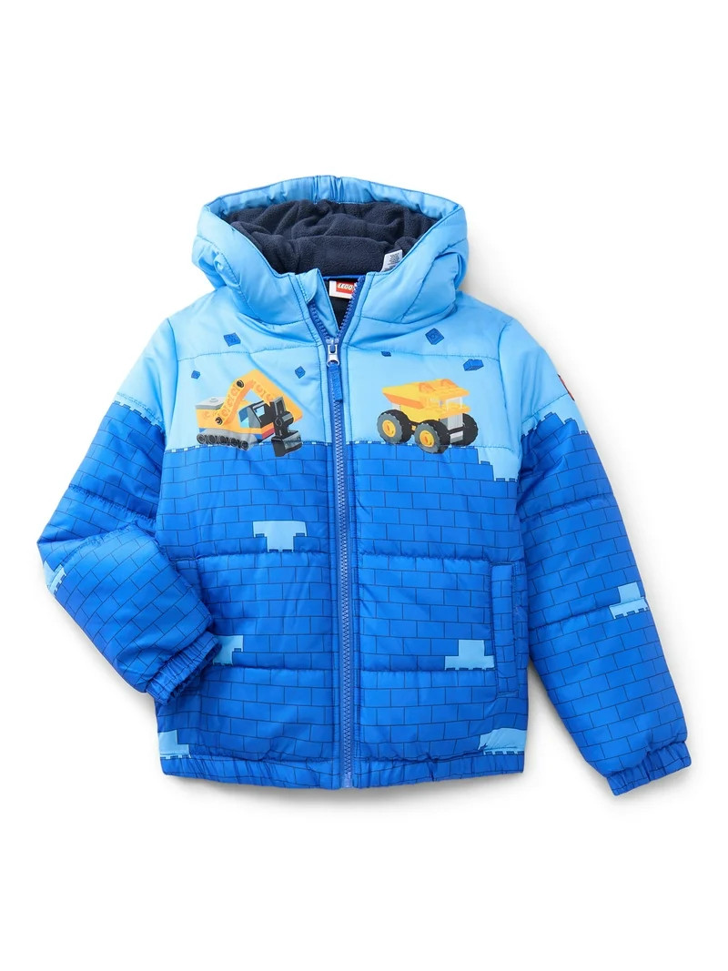 LEGO® Toddler Boys Lego Bricks Puffer Jacket, Sizes 2T-5T | Walmart (US)