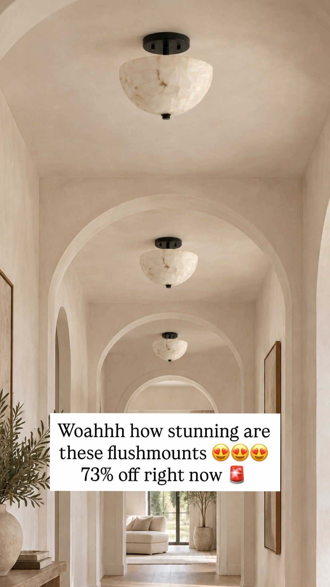 Woahhh how stunning are these flushmounts 😍😍😍 73% off right now 🚨
