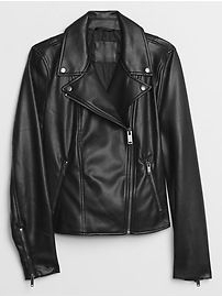 Faux Leather Moto Jacket | Gap Factory