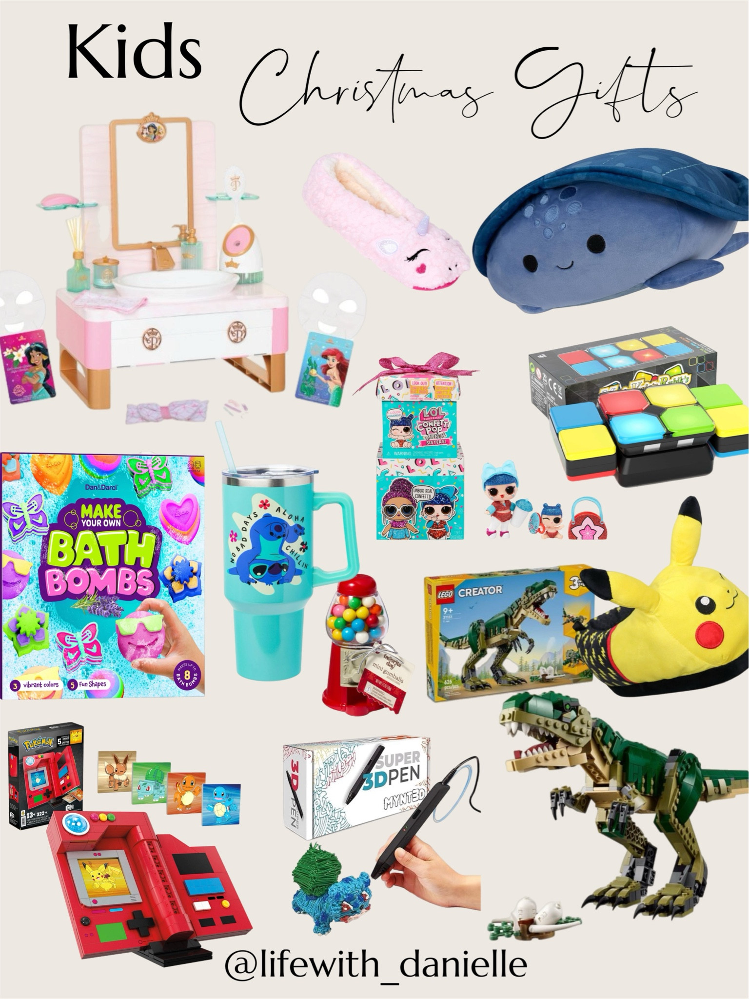 Kids Christmas! Disney spa, slippers, bath bombs, stitch cup, lol dolls, pokemon, legos, 3D pen… 

Christmas gifts
Kids gifts

#LTKKids #LTKGiftGuide #LTKHoliday