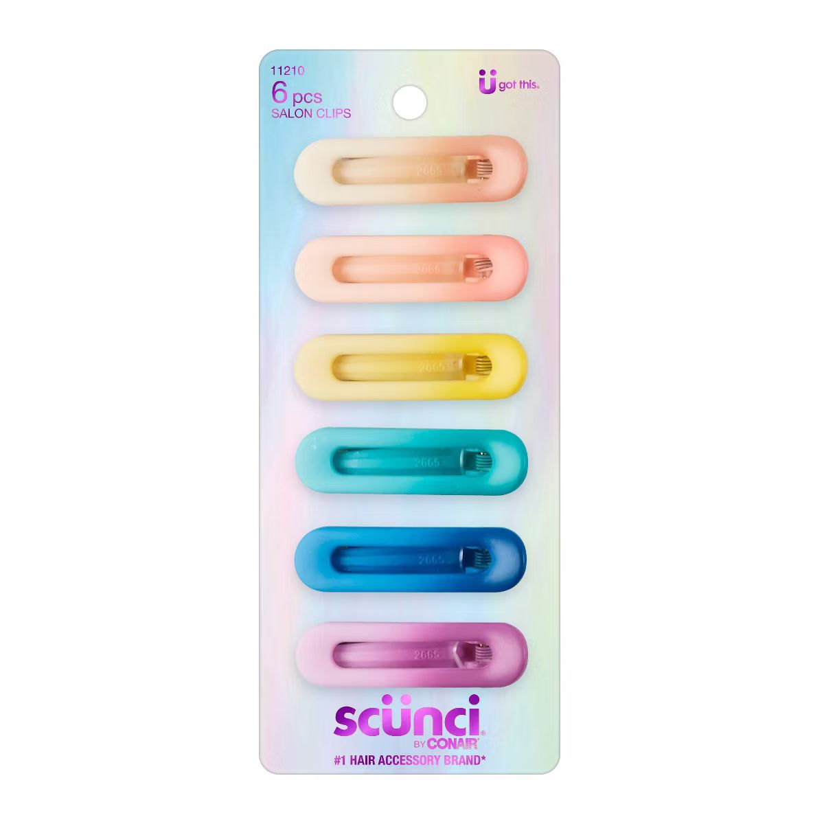 scunci Ombre Salon Hair Clips - 6ct | Target