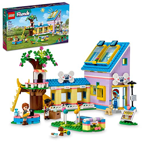 LEGO Friends Dog Rescue Center 41727, Pet Animal Playset for Kids Ages 7 Plus Years Old with 2023 Series Characters Autumn and Zac Mini-Dolls, Toy Vet Set | Amazon (US)
