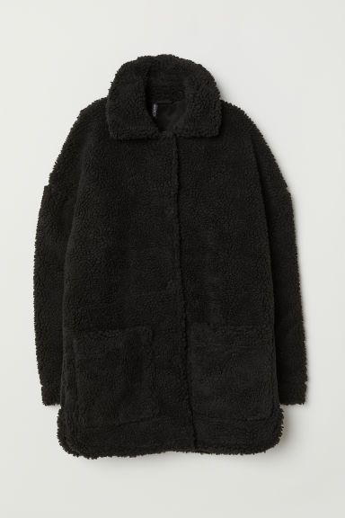 H & M - Pile Jacket - Black | H&M (US + CA)