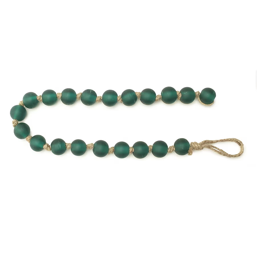 Melrose International Frosted Glass Bead Garland (Set of 2) | Lowe's