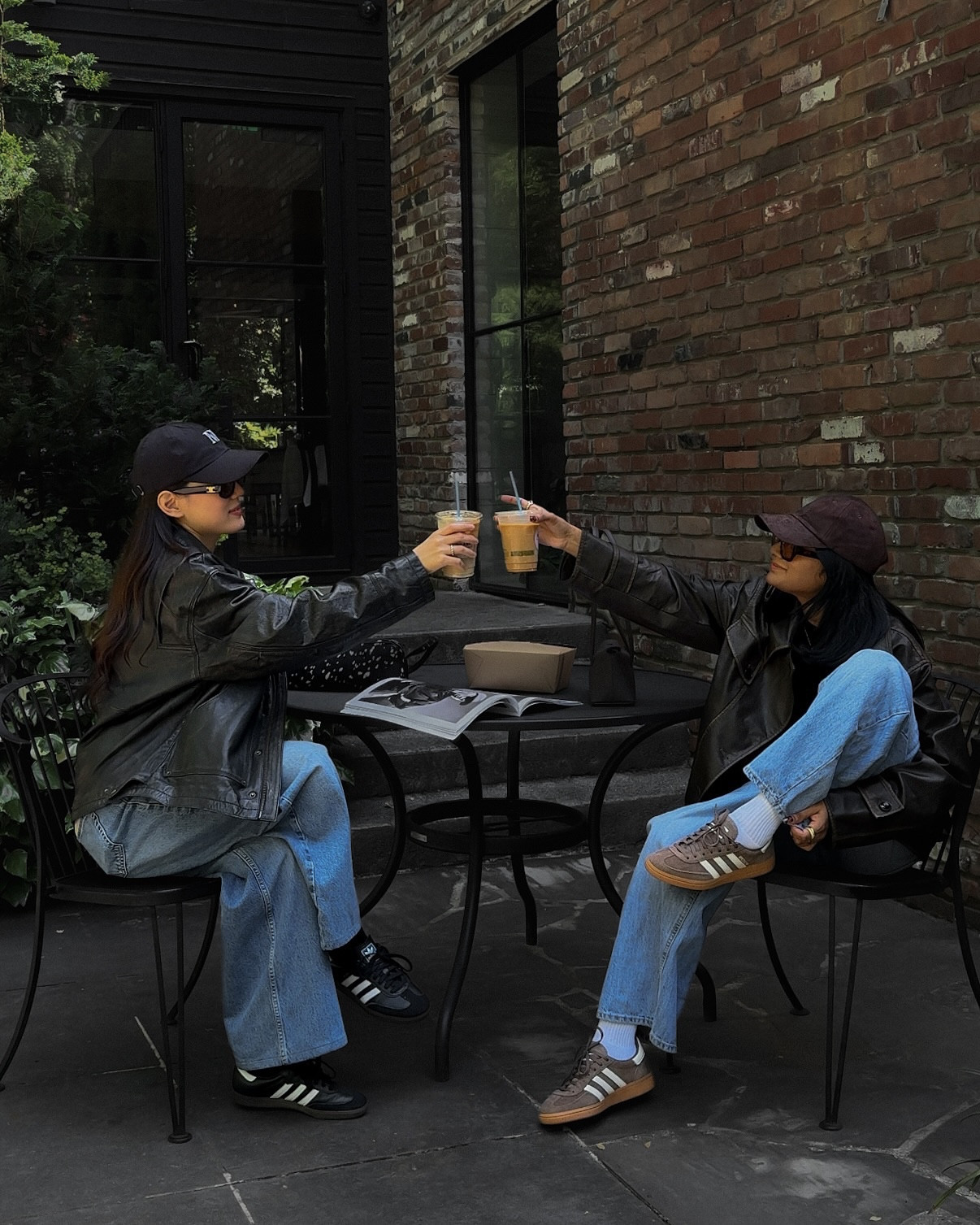 Matching in @adidas — like always. 🖤👯‍♀️ @atelierchezgabi 

Kanchana—
Jacket @princesspollyboutique 
Jeans @oakandfort 
Cap @madewell 
Sunnies @vehla 
Bag @frejanyc 

Gabi—
Jeans, jacket & bag @zara
Hat @foundmyway_official 
Sunnies @celine 
Top @uniqlo 

-
NYC street style | Pinterest aesthetic | Pinterest inspired outfit | minimal chic, effortless outfits | Chic street style | dark aesthetic | neutral tones | city girl style | trendy layers | all-black outfits | cool girl aesthetic | model-off-duty | elevated basics | Scandinavian style | moody aesthetic | minimal style | pinteresty |spring summer |