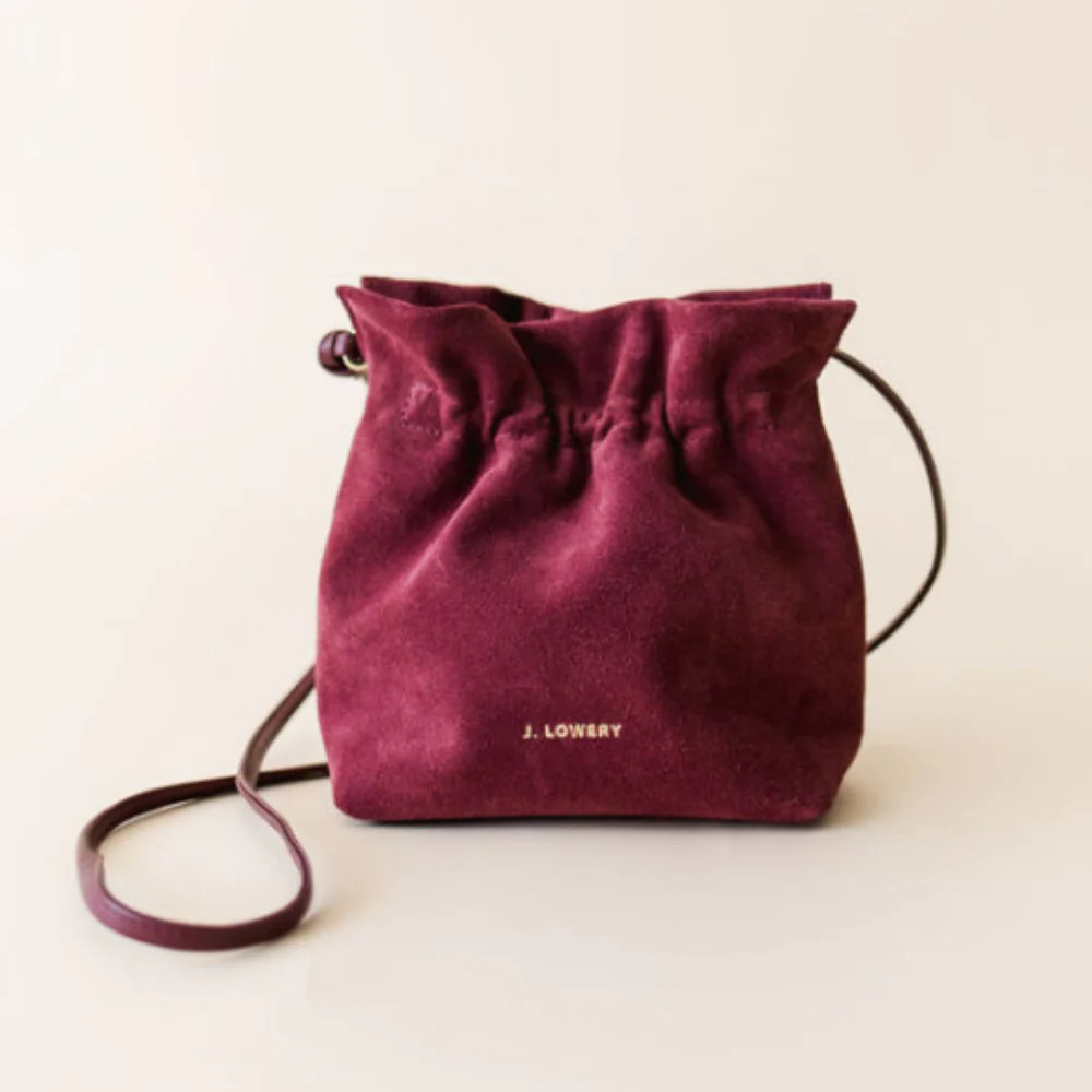 MINI VIVIENNE | Merlot Suede | J. LOWERY