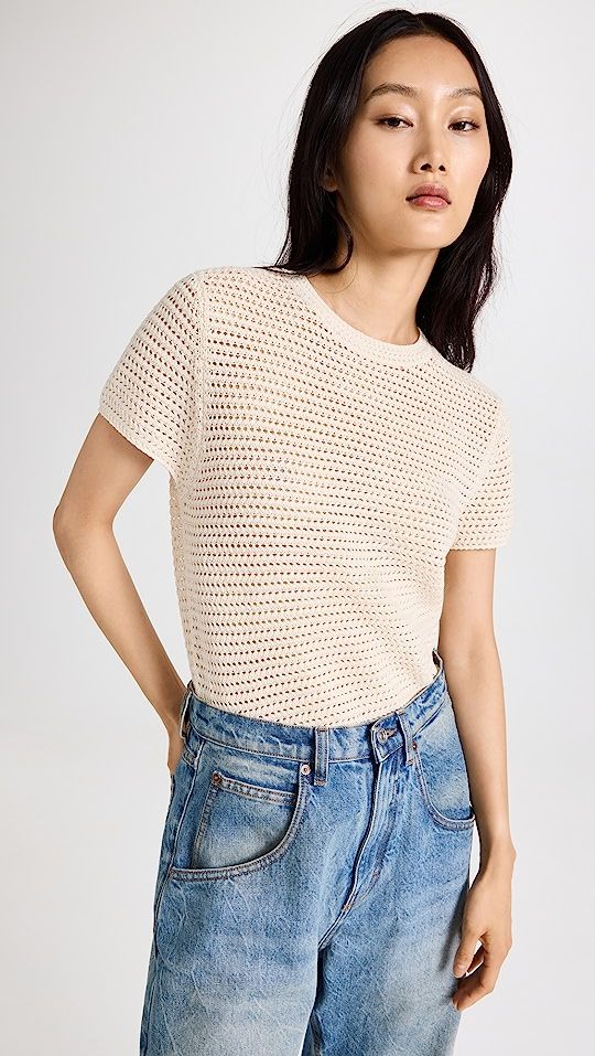 Crochet Mock Neck Sweater | Shopbop