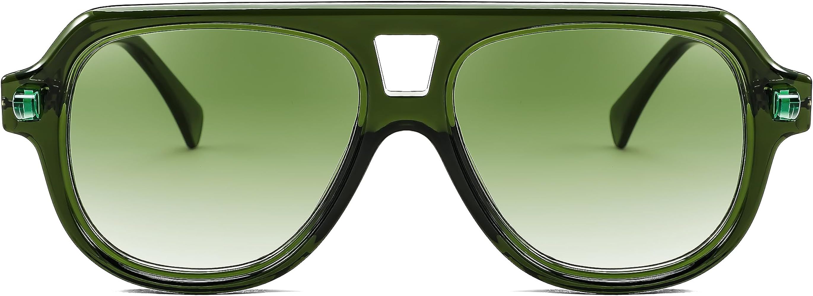 FEISEDY Vintage 70s Aviator Sunglasses Men Women Classic Retro Trendy Large Frame UV400 Sun Glass... | Amazon (US)