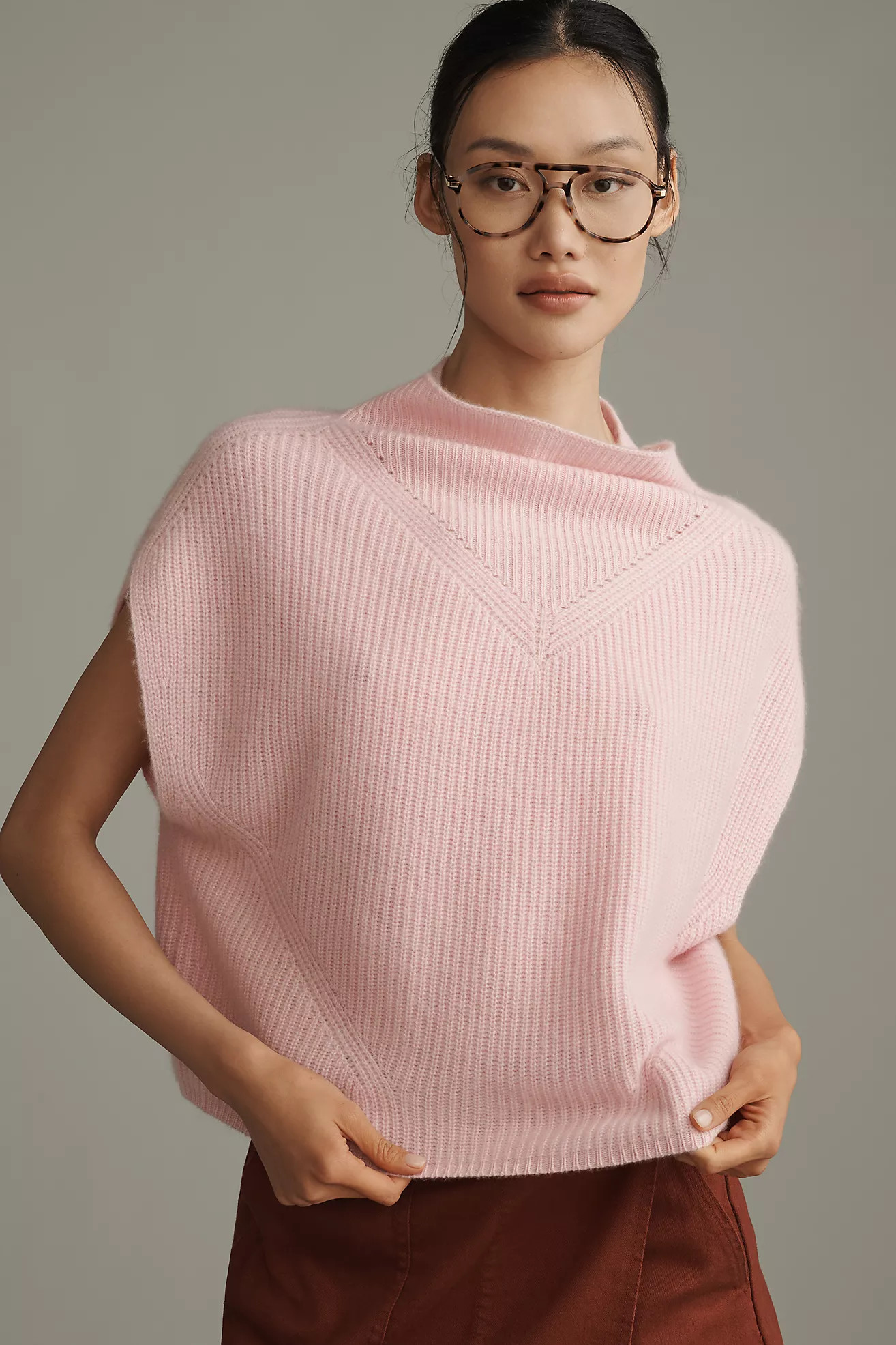 The Enza Cashmere Poncho Sweater Vest | Anthropologie (US)