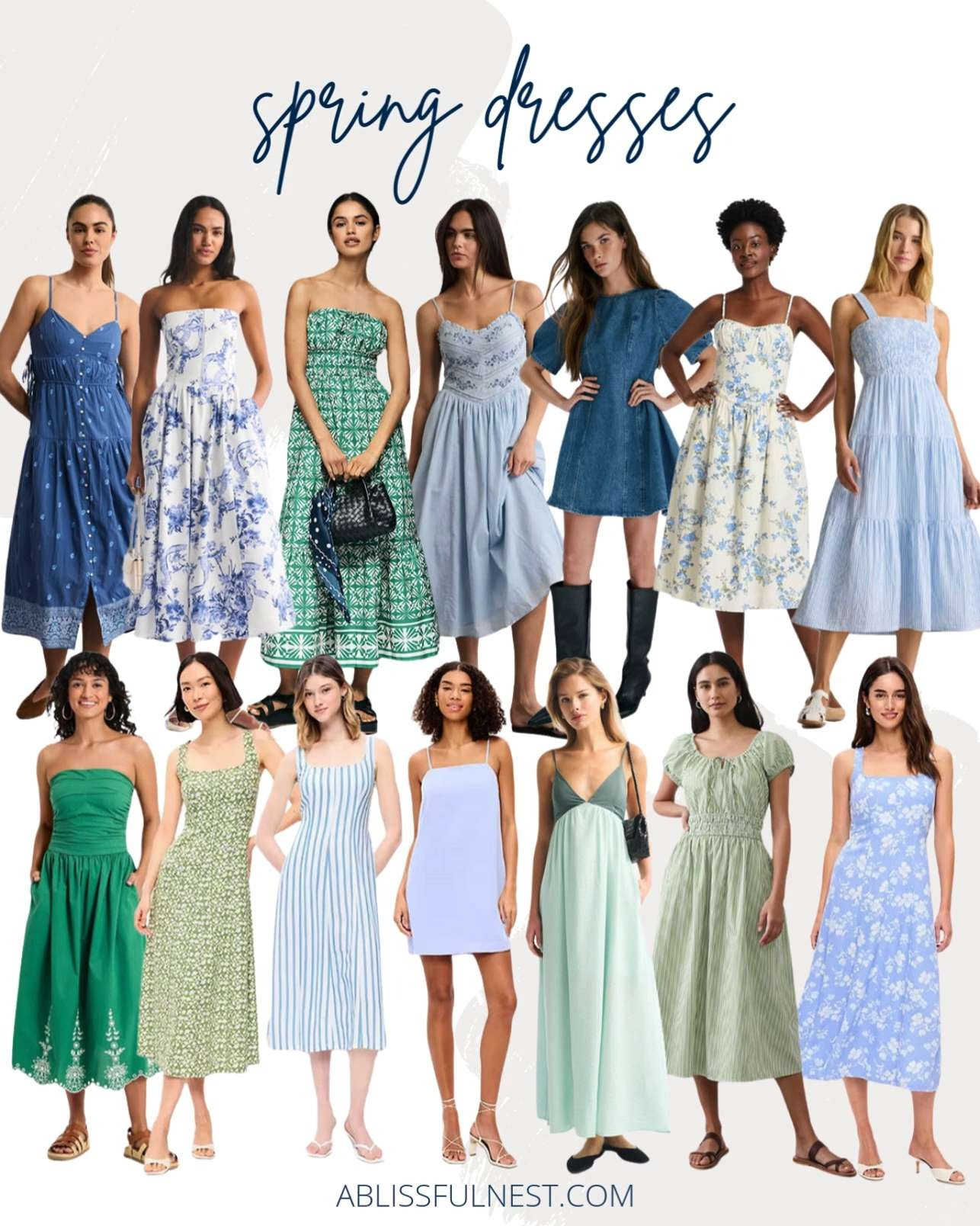 Twirl worthy spring dresses you will love. Shop your favorites here!
dipped waist midi dress, green sleeveless linen-blend midi dress, The Somerset strapless maxi dress, green strapless midi sundress, clasp-back flowy maxi dress, gathered-neck midi dress, blue floral sleeveless midi dress, smocked sleeveless maxi dress, blue floral corset midi dress, V-neck side tie midi dress, flared-skirt denim dress, lace inset midi dress, stripped sleeveless midi dress 

 #LTKootd #LTKSeasonal #LTKMidsize