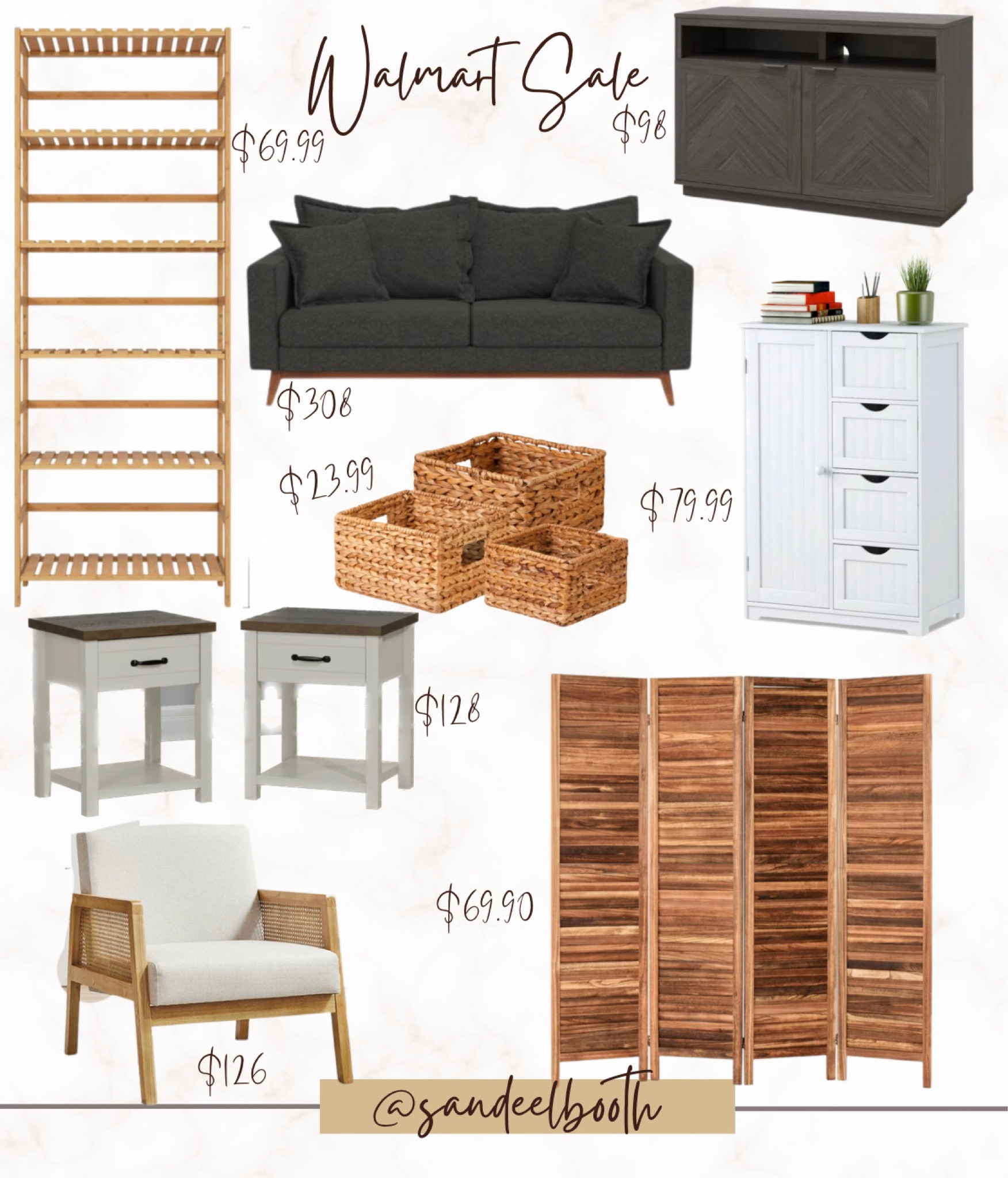 Walmart sale
Bamboo bookcase
Woven baskets
Midcentury modern chair
Coastal bed stands
Gray sofa 
Kitchen pantry 

#LTKunder50 #LTKsalealert #LTKhome