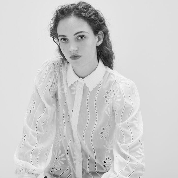 CALEK Bluse aus Spitze | Maje EUR