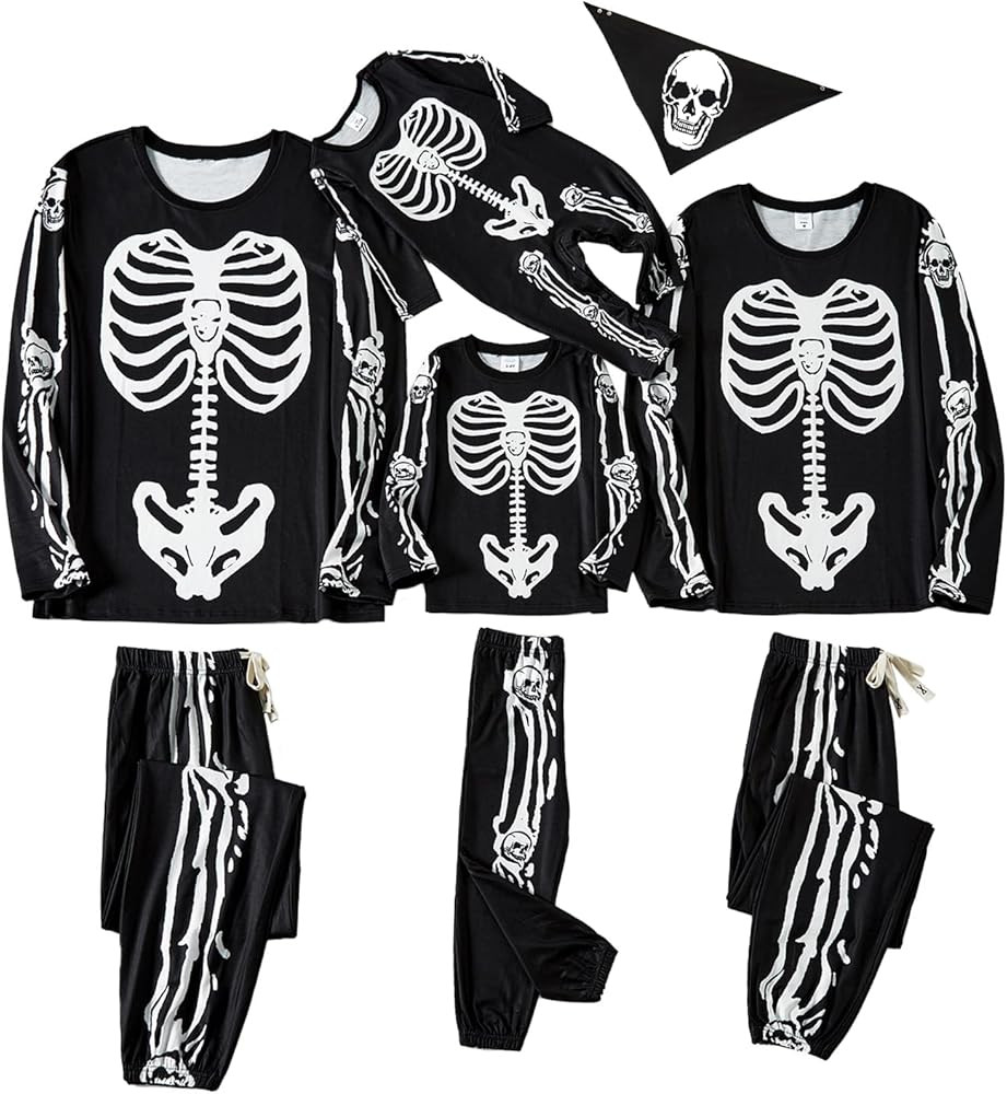 IFFEI Family Matching Halloween Pajamas Sets Long Sleeve 2 Piece Pjs Funny Sleepwear Jammies | Amazon (US)