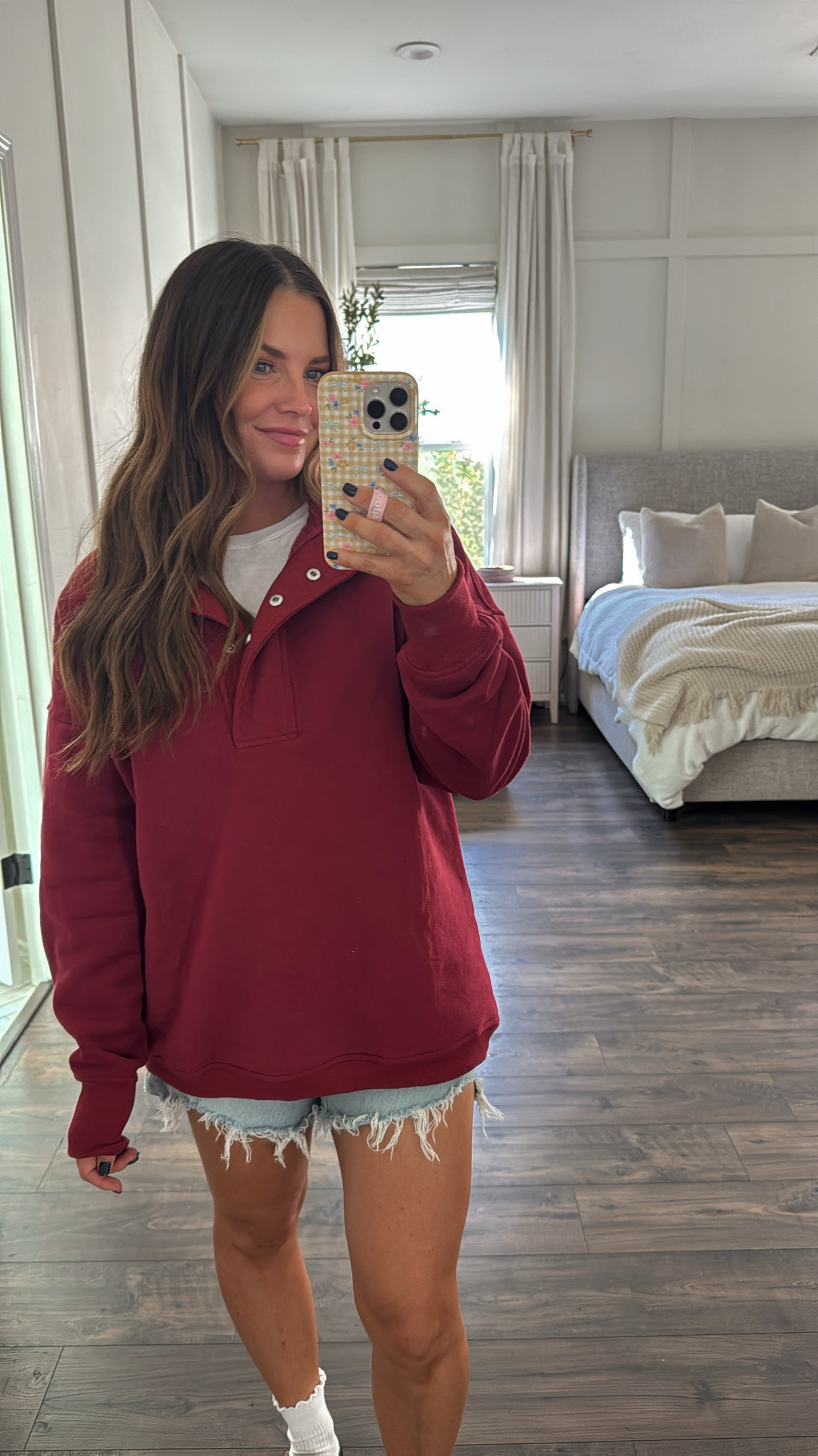 Casual chic look with jean shorts! 

jean shorts, oversized henley top, comfy socks, cozy blanket, may in color dresser, pinmoco headboard, comfy, amazon fashion, amazon prime day, prime day, amazon prime day deals, amazon prime day sale, amazon prime day finds, amazon prime deals, amazon sale week, amazon deals week, amazon week deals, amazon week finds, amazon markdowns, amazon discounts, amazon promos, amazon promo alert, amazon clearance, amazon hot deals, amazon daily deals, amazon app deals, amazon exclusive deals, amazon member deals, amazon offers, amazon specials, amazon event deals, amazon find of the day, amazon deal alert, amazon steals and deals, amazon shopping haul, best amazon deals, amazon bargains, amazon must-have deals, amazon seasonal sale, Britt Horton, California 

 #LTKSaleAlert #LTKFindsUnder50 #LTKStyleTip