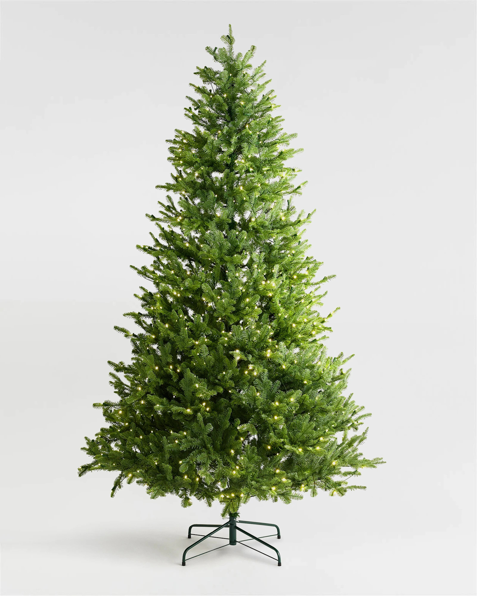 Quince | Fraser Fir Christmas Tree: Lit in Forest Green, Size 7.5', Polyester/Metal/Copper