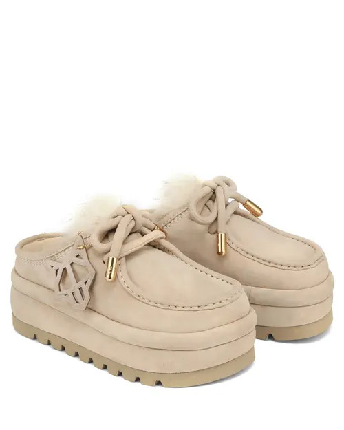 Naked Wolfe Blizzard Suede Slip-On in Ice at Nordstrom, Size 5 | Nordstrom