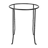 Achla Designs FB-14 Ring Wrought Iron Metal Plant birdbath Bowl Stand Flowerpot Holder, Black | Amazon (US)