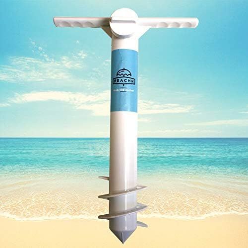 Beachr The Original Beach Umbrella Sand Anchor | Outdoor Umbrella Base with Ground Anchor Screw |... | Amazon (US)