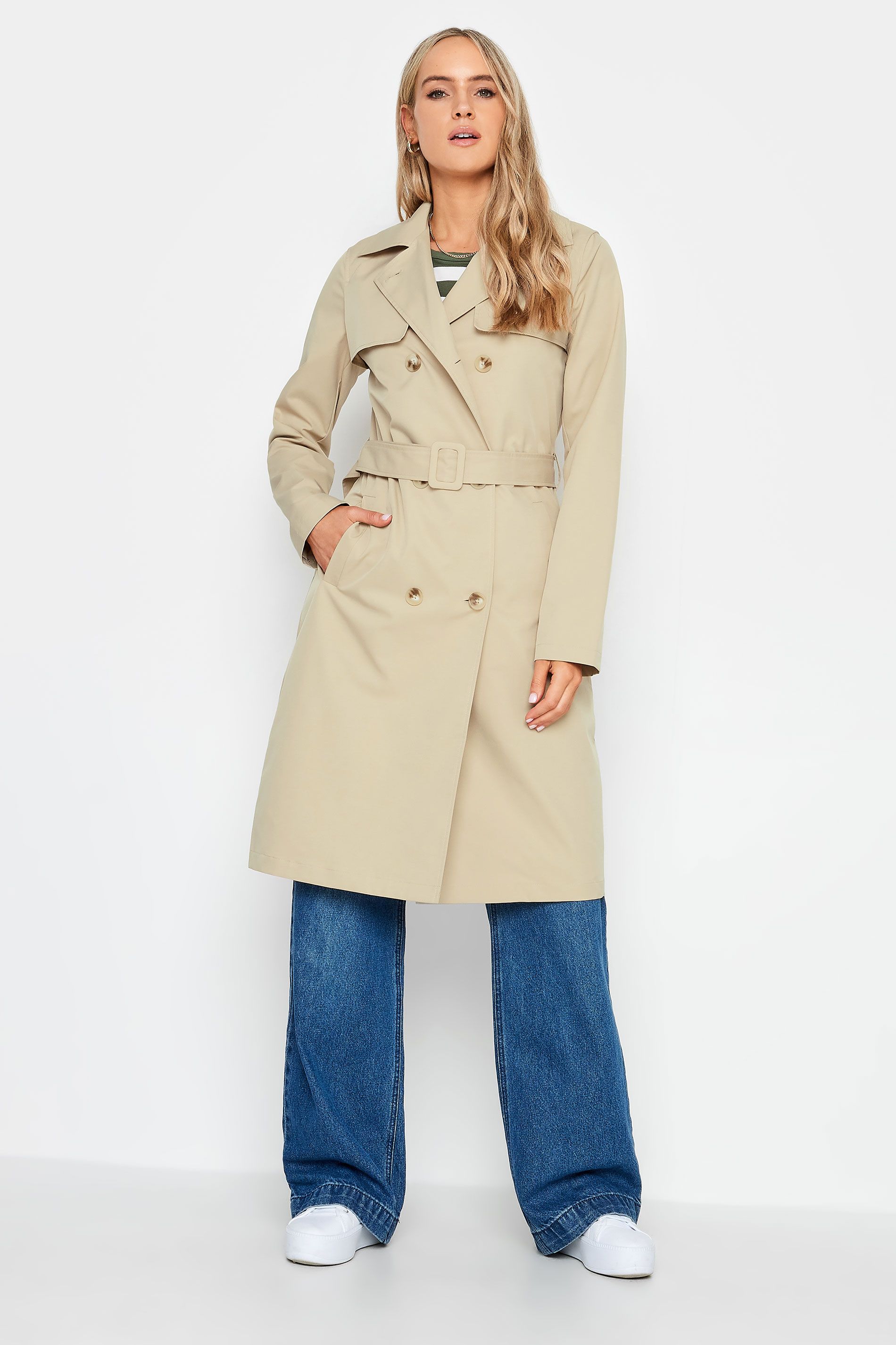 LTS Tall Beige Brown Trench Coat | Long Tall Sally