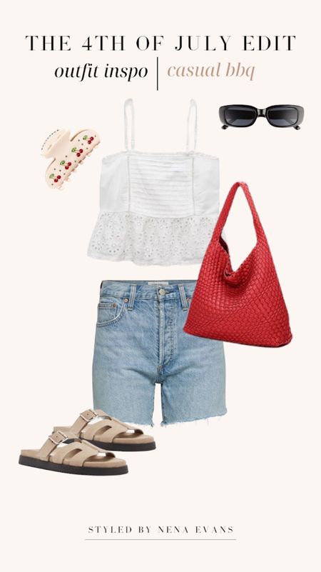 Casual BBQ outfit ❤️ 


July 4th outfit 
Weekend outfit 
Casual outfit 
Summer outfit 

#LTKstyletip #LTKSeasonal #LTKfindsunder100