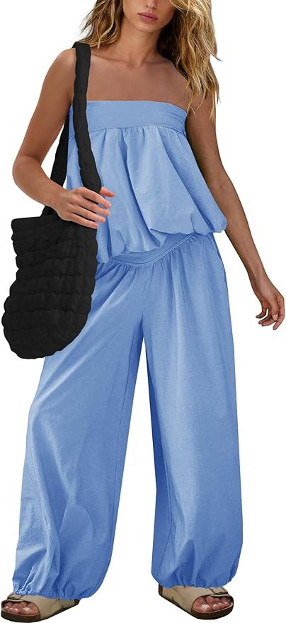SENSERISE Pants Sets Women 2 Piece Outfits Lounge Set | Amazon (US)