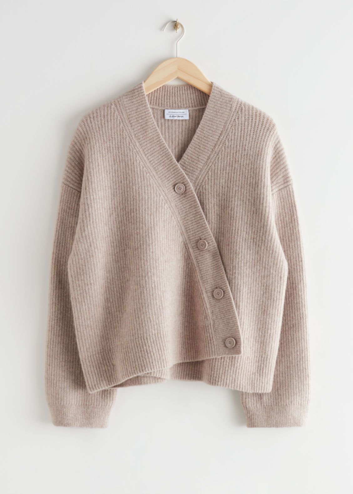 Relaxed Asymmetric Knit Cardigan | & Other Stories US