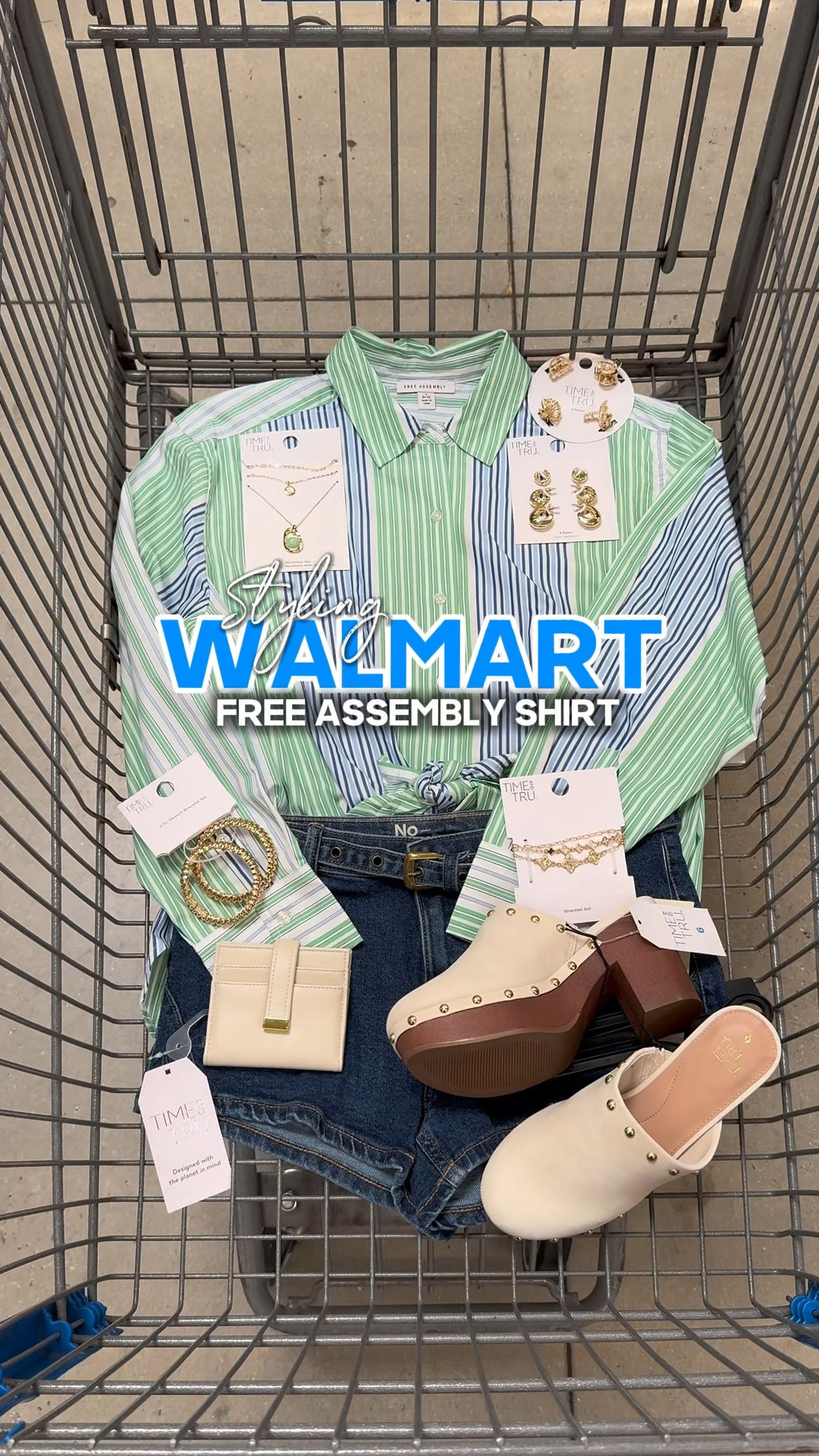 OOTD Styling @walmartfavoritefinds Free Assembly Button Down Shirt ✨💚💃🏽🍸🍹 Everything linked + similar options linked if items are sold out

#LTKootd #LTKgrwm