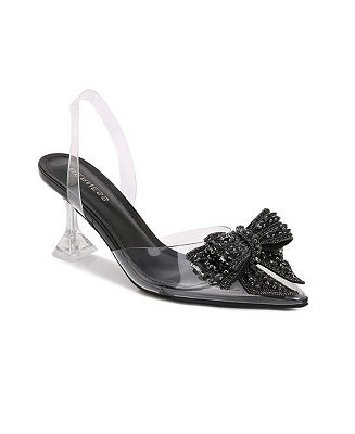 Nina Crystal Bow Heels | Macy's