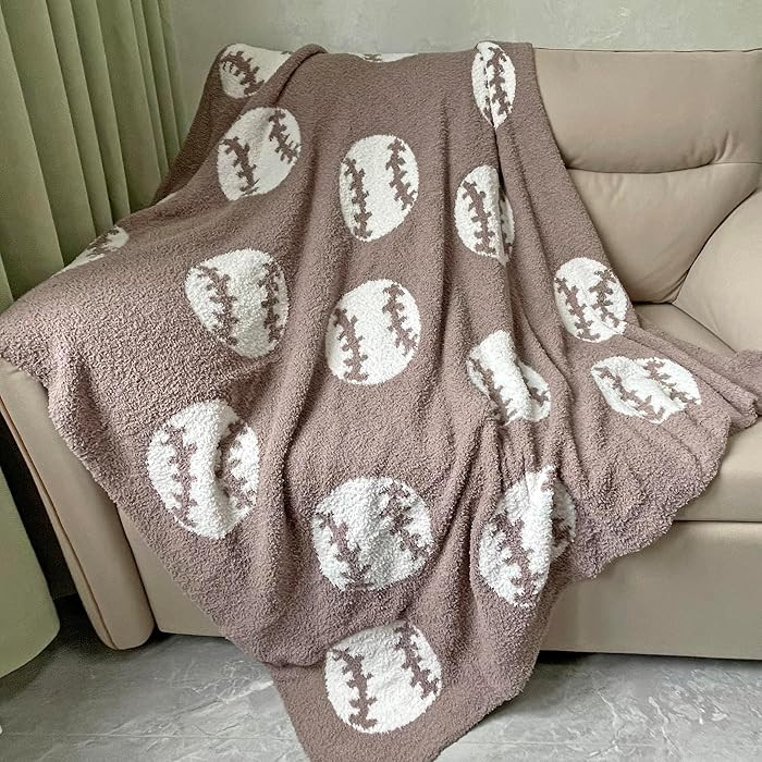 Cozy Baseball Pattern Blanket Perfect Lightweight Bedding for Adults, Soft, Warm, and Plush Socce... | Amazon (US)