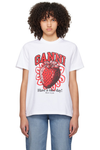 White Strawberry T-Shirt | SSENSE