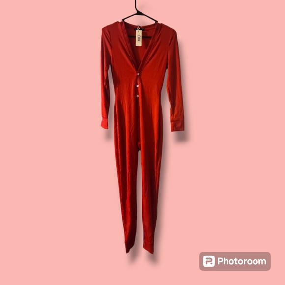 NWT women's Medium Christmas red onesie | Poshmark