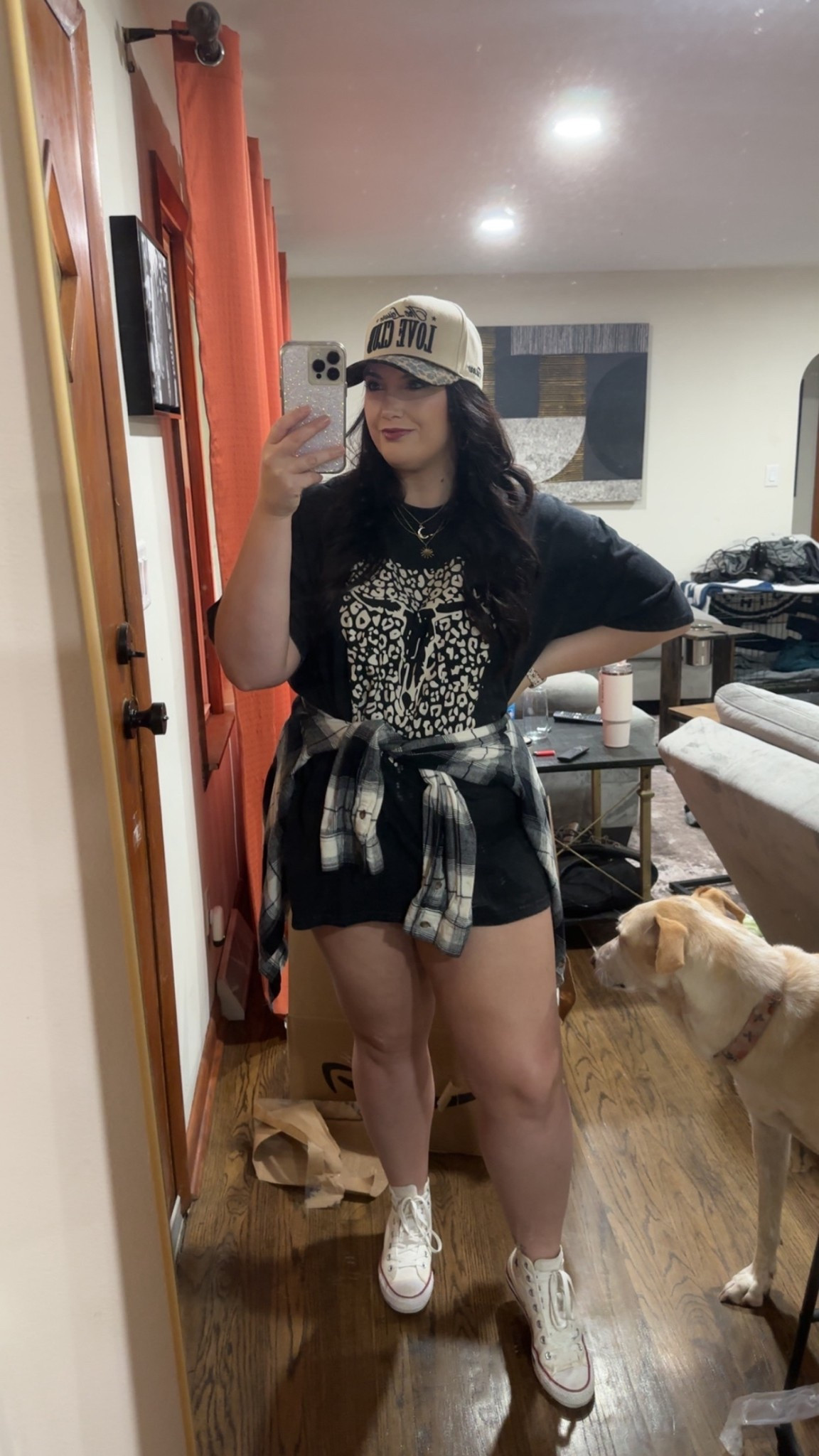 Absolutely LOVE this concert fit! 

Shirt- 2XL
Shorts- Large
Flannel- Men’s Largee

#LTKSeasonal #LTKMidsize #LTKStyleTip