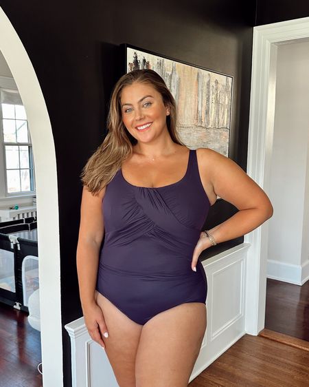 This underwire swimsuit is so flattering! Wearing size 16 Plus DDD. Use code SPLISH50 for 50% off swim & 40% off everything else through 4/22! @landsend #MyLandsEnd #ad

#LTKmidsize #LTKsalealert #LTKswim