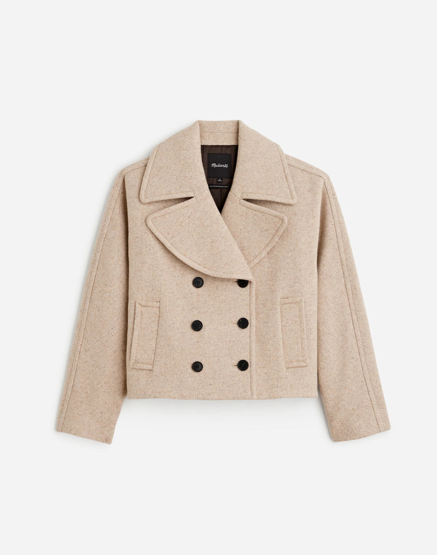 Oversized-Collar Short Peacoat | Madewell