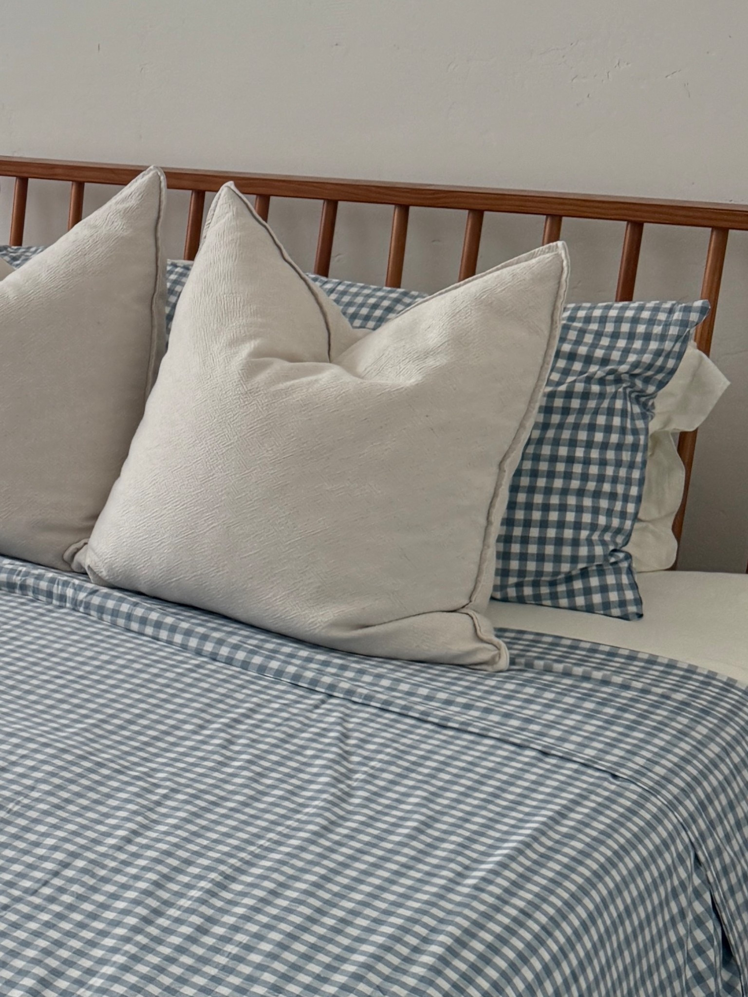 Blue gingham bedding for a pop of color 🫐

#amazon #bedding #coastal #bedroom 

#LTKHome #LTKFindsUnder100 #LTKFamily