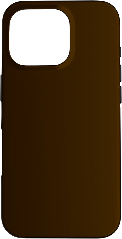 Chocolate Brown Matte Solid Color Case for iPhone 16 Pro | Amazon (US)
