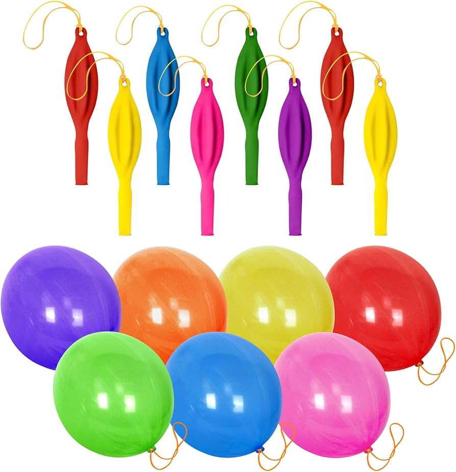 Punch Balloons Party Favors-Heavy Duty,Xloey 36Pcs 18 Inches Neon Punching Balloons with Rubber B... | Amazon (US)