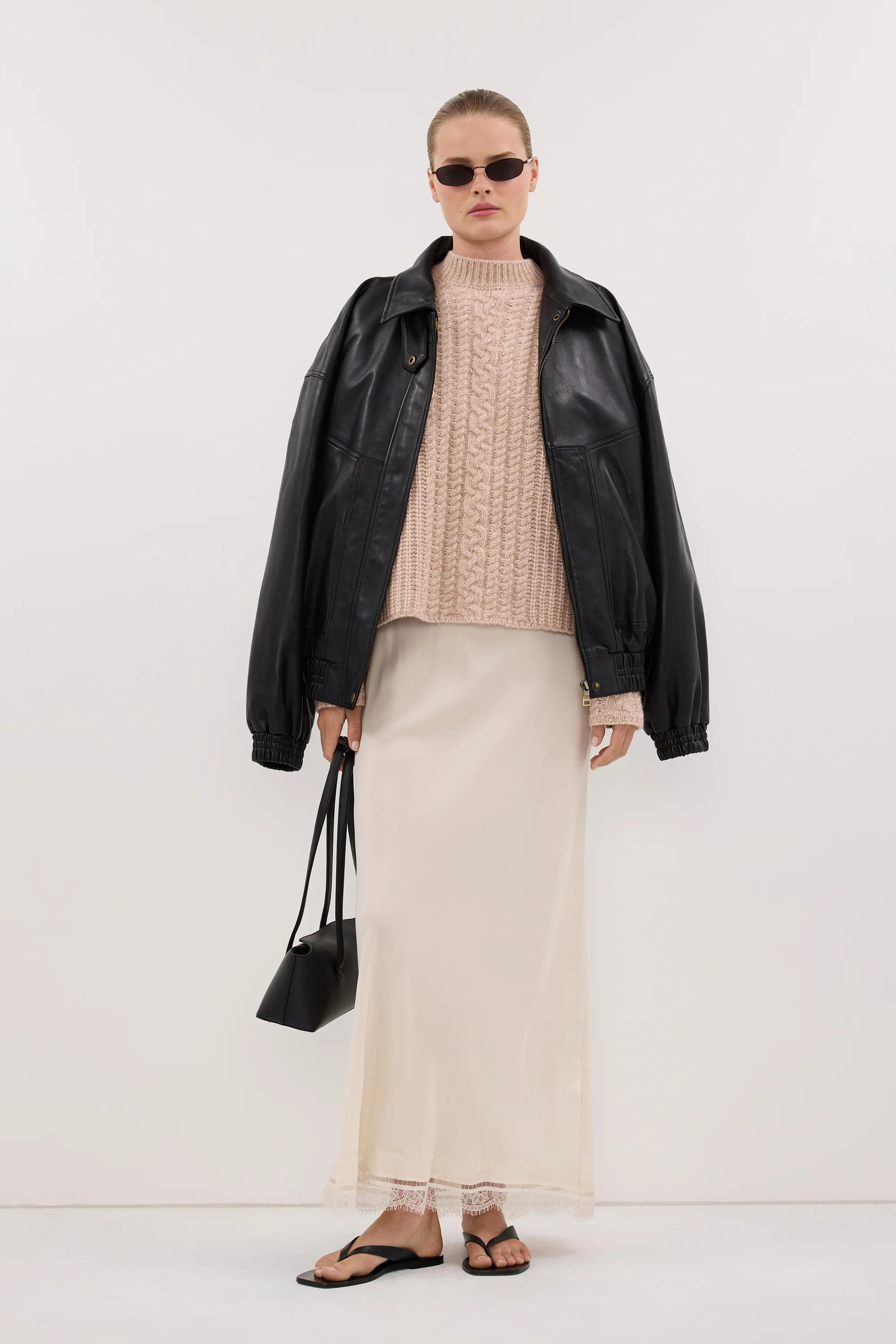 ANDREA SANDSTONE CUPRO MIDI SKIRT | DISSH