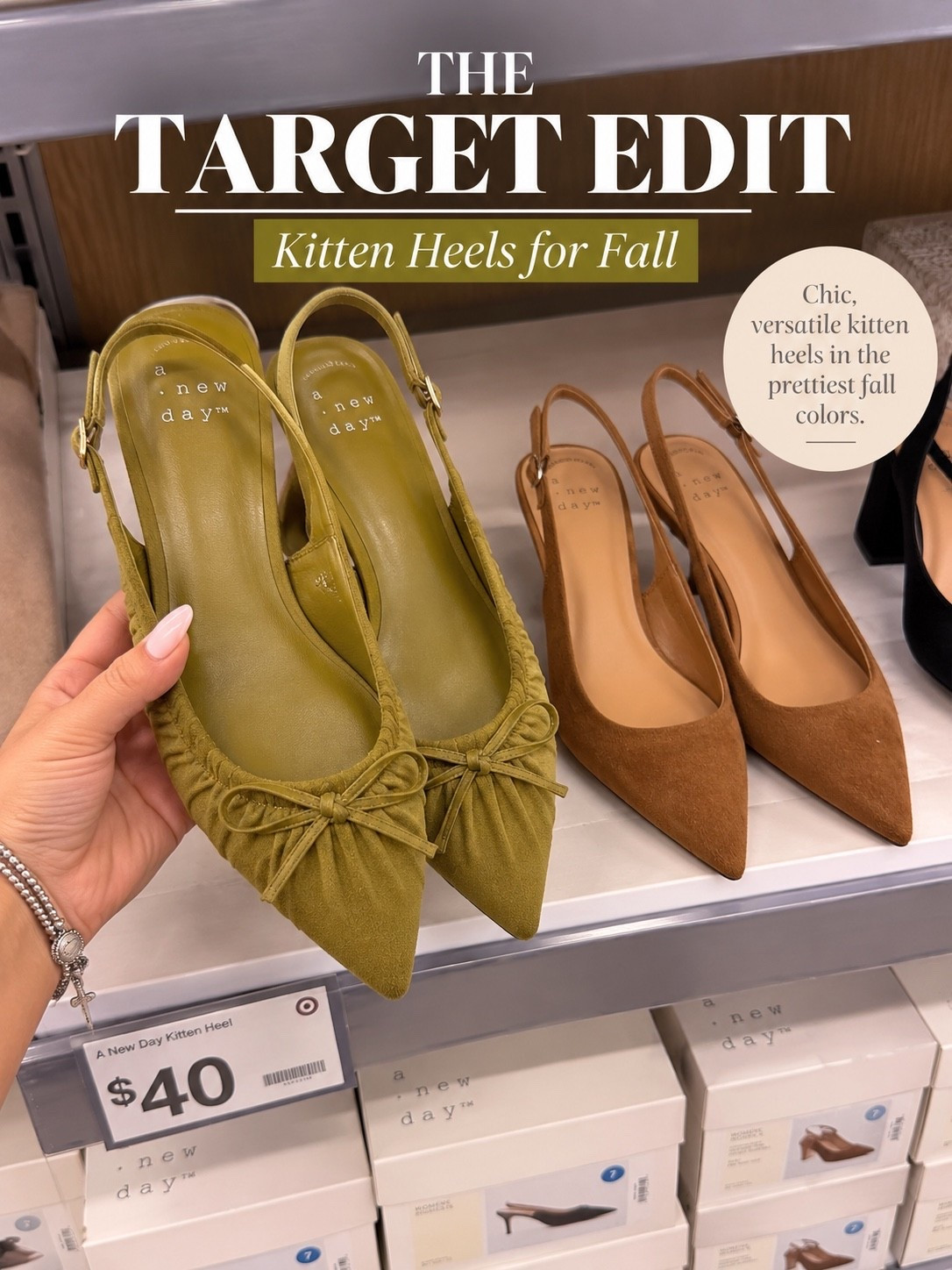 Target finds 🤎 These kitten heels are giving effortless fall style & I love the pointed toe. So chic without the designer price tag ✨

#LTKootd #LTKU #LTKSeasonal