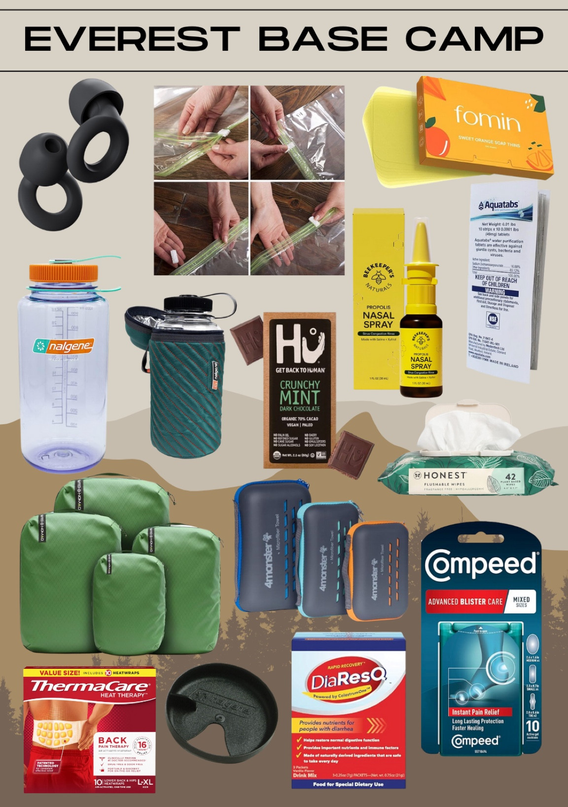 My personal care (and snack) items that I’ve packed for climbing Everest base camp! Of course I’ve packed other everyday items but here are some that we’ll be using and needing daily! 

#LTKActive #LTKfindsunder100 #LTKfitness