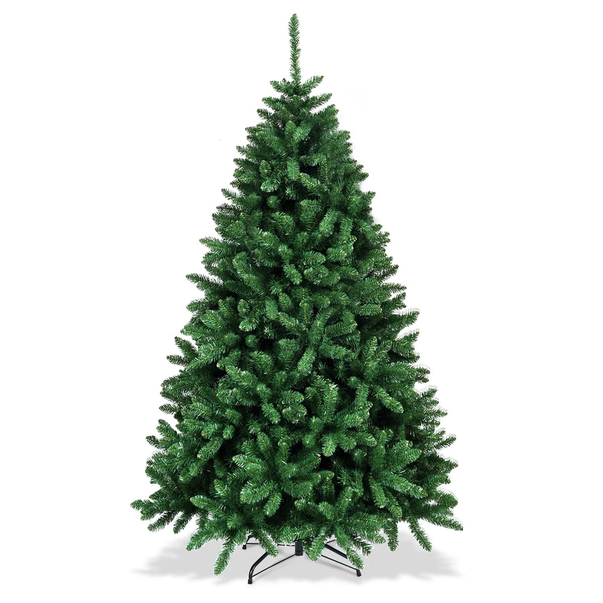 Costway 6ft Hinged Christmas Tree Douglas Full Fir Tree 1355 Tips - Walmart.com | Walmart (US)