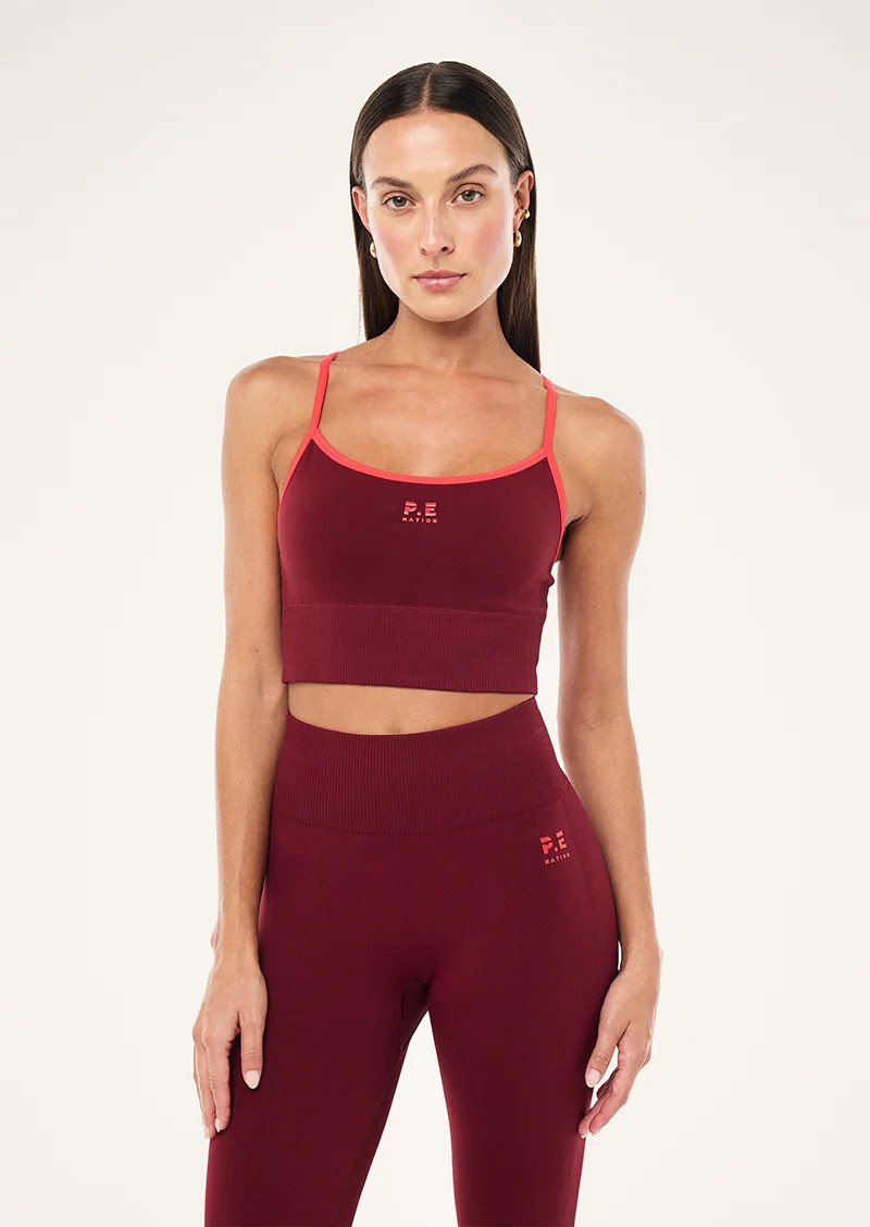 RELEASE SEAMLESS TANK IN CABERNET & STRAWBERRY | P.E Nation AU