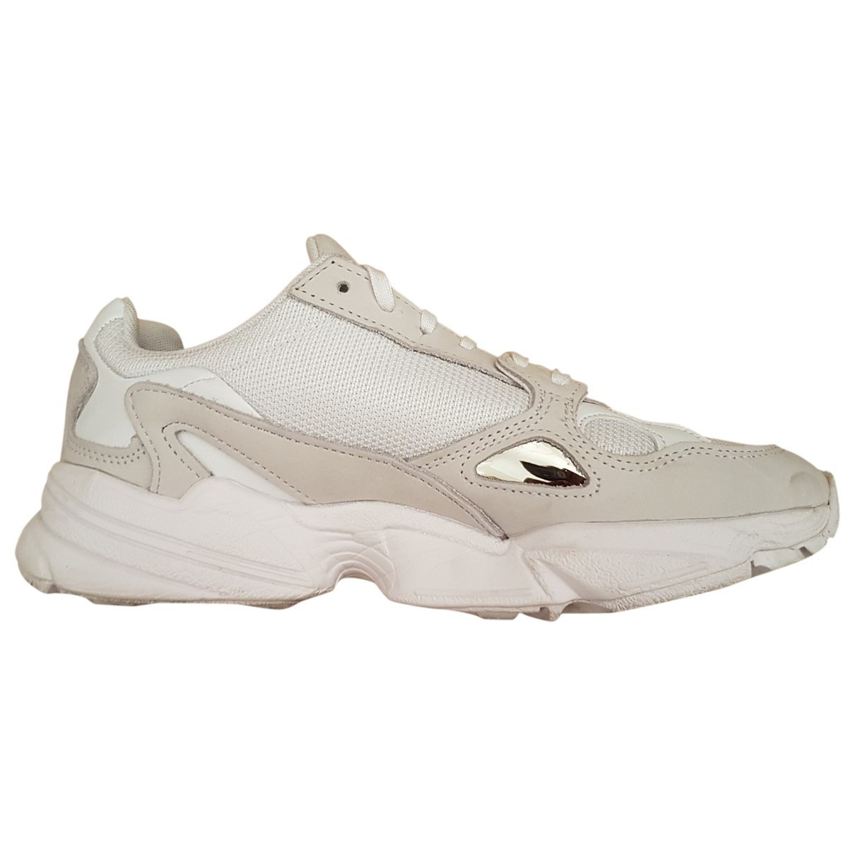 Adidas Falcon White Leather Trainers for Women 7 US | Vestiaire Collective (Global)