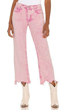 Free People x We The Free Maggie Jean in Pink Acid Wash from Revolve.com | Revolve Clothing (Global)