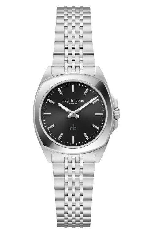rag & bone Bleeker Bracelet Watch, 30mm in Silver at Nordstrom | Nordstrom