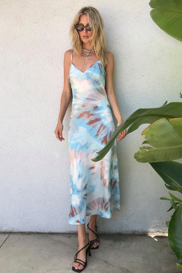 Tie Dye Midaxi Slip Dress | NastyGal (UK, IE)