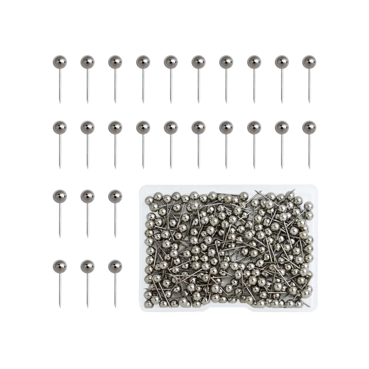 200 Pieces Map Push Pins, Small Round Head Marking Pins, Round Head Push Pin with Point Retro Met... | Amazon (US)