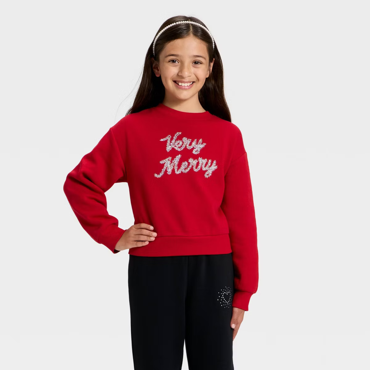 Girls' Fleece Pullover Sweatshirt - Cat & Jack™ | Target