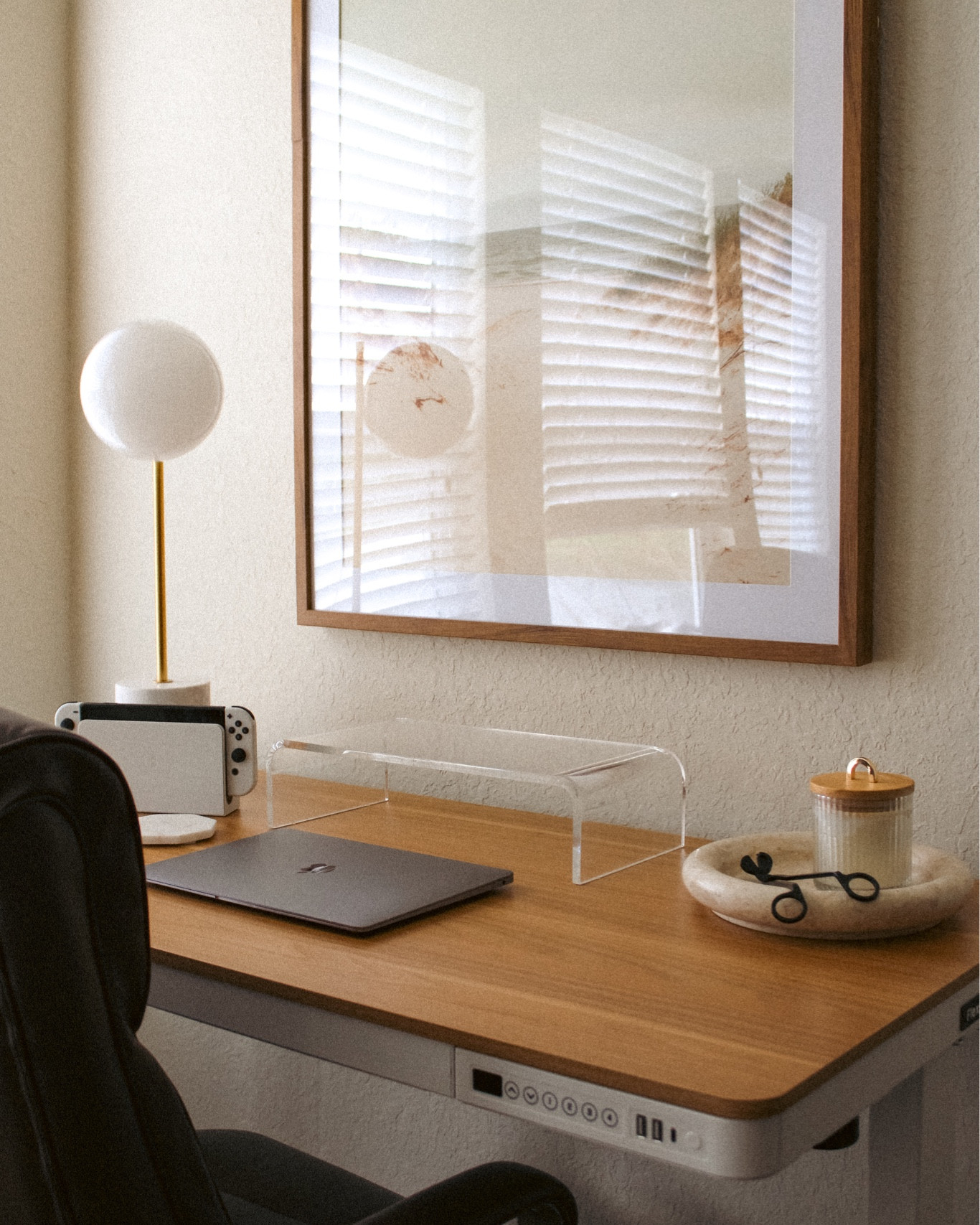 Work from home, office, wfh desk, standing desk, adjustable desk, modern desk, cozy office, home office ideas, modern office, small office, home office 

#LTKsalealert #LTKfindsunder100 #LTKhome