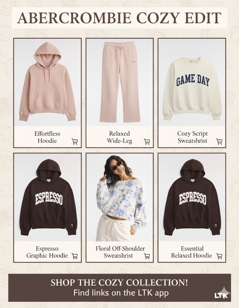 It's officially sweater weather, and my Abercrombie cart is overflowing! 🍂☕️

#LTKSaleAlert #LTKSeasonal